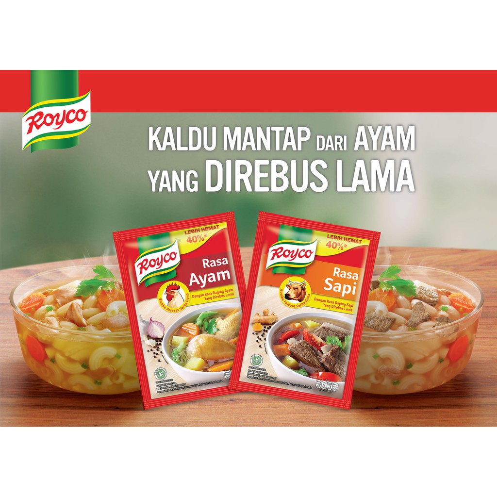 

Royco 230 gram AYAM & SAPI (BESAR)