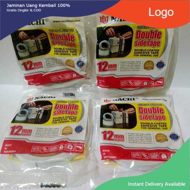 

Double Side Tape Nachi 12 mm Double Tape Nachi Setengah Inchi
