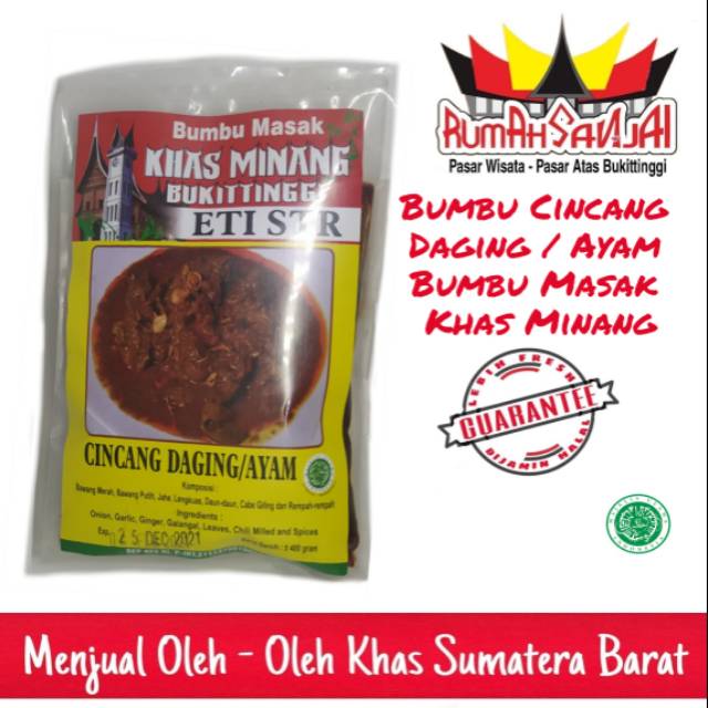 

Bumbu Cincang Daging / Ayam/ Kambing Eti STR by Rumah Sanjai