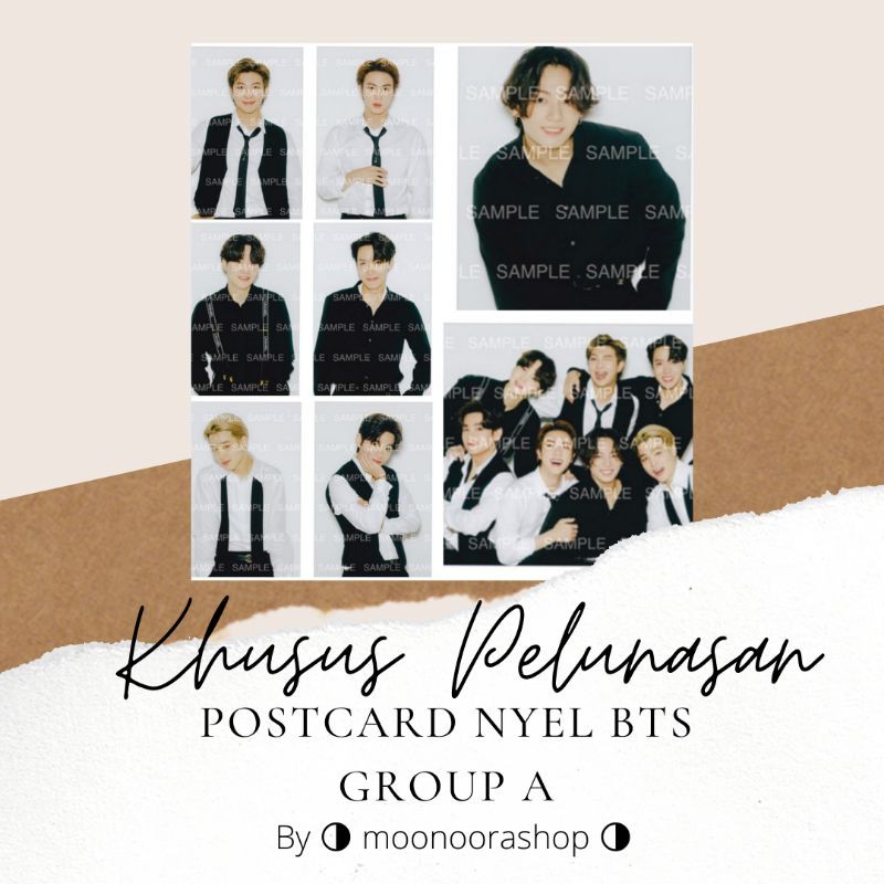 SHARING POSTCARD NYEL BTS (Khusus Pelunasan Group A)