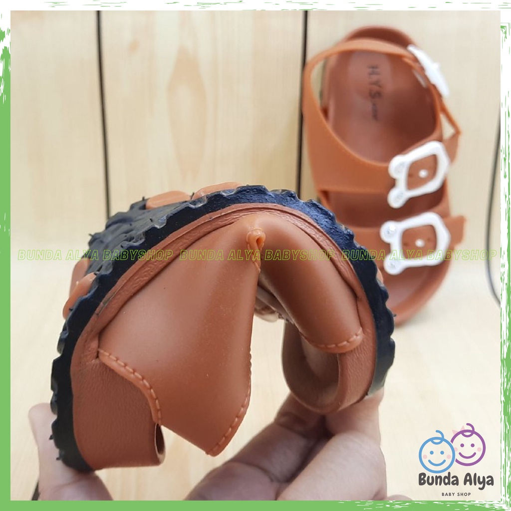 Sandal Anak Perempuan 3 4 5 6 Tahun COKLAT Elastis - Sendal Anak Cewek Model Tali Anti Licin - Sendal Anak Kekinian