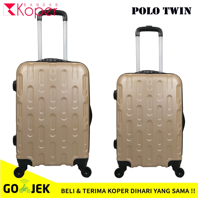 Koper Polo Twin 10003 1 Set Size 20 dan 24 Inch Gold