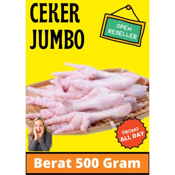 

Ceker Jumbo Ayam 500 gram 1/2 kg Utuh Segar Seger Ayam Murah Halal