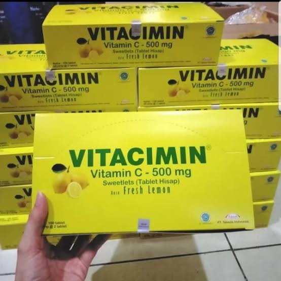 Vitacimin Tablet Hisap PERUT BOX (isi 50 Strip) ORIGINAL-BPOM