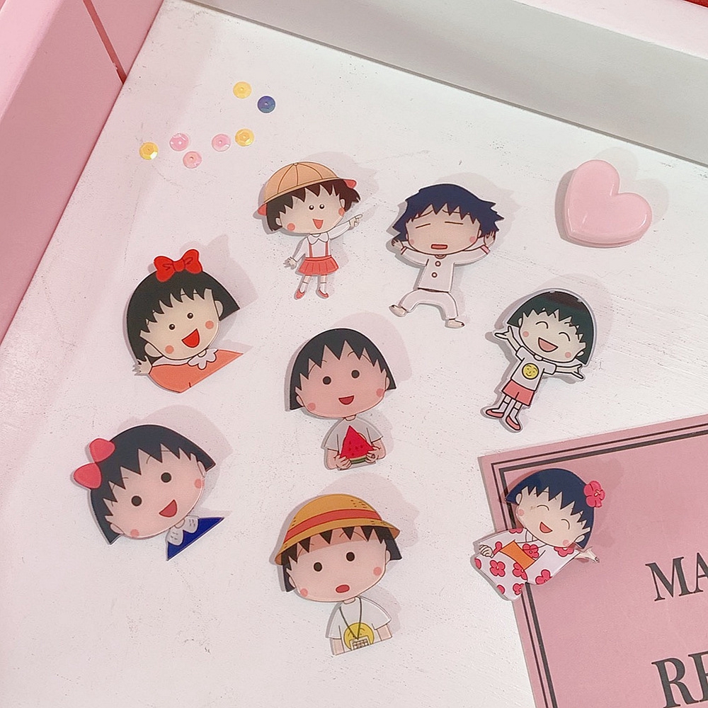 Harajuku Lucu Kartun Bros Pin Jilbab Aksesoris Fashion