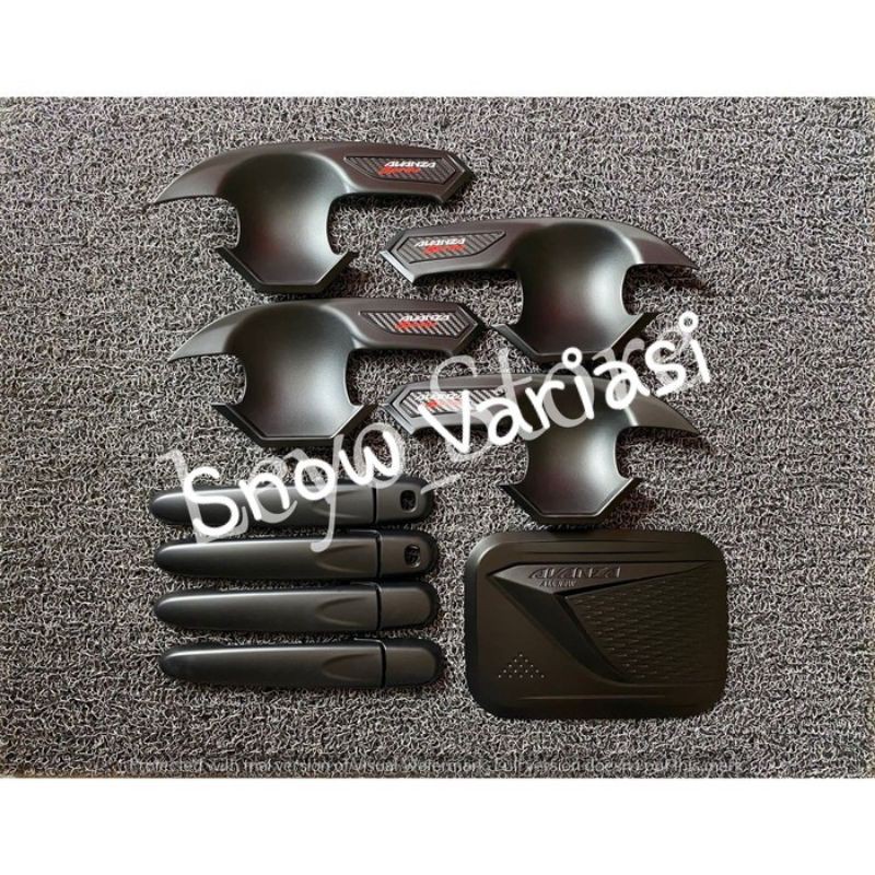Avanza Veloz 2019 Paket Outer Handle Tank cover Hitam Smartkey keyless