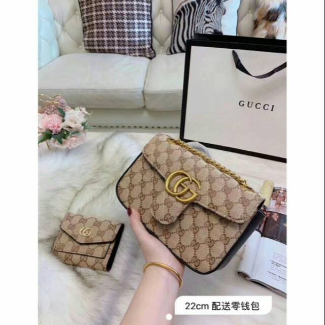 GUCCI marmont kanvas set