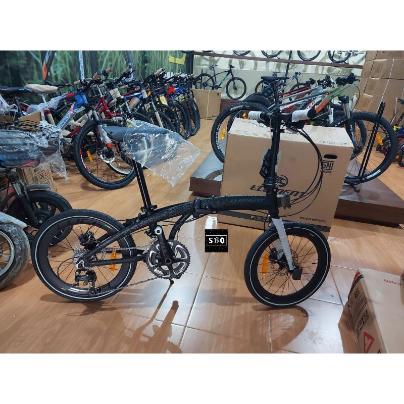 Folding Element Ecosmo Z10 Black Coral Free Ongkir