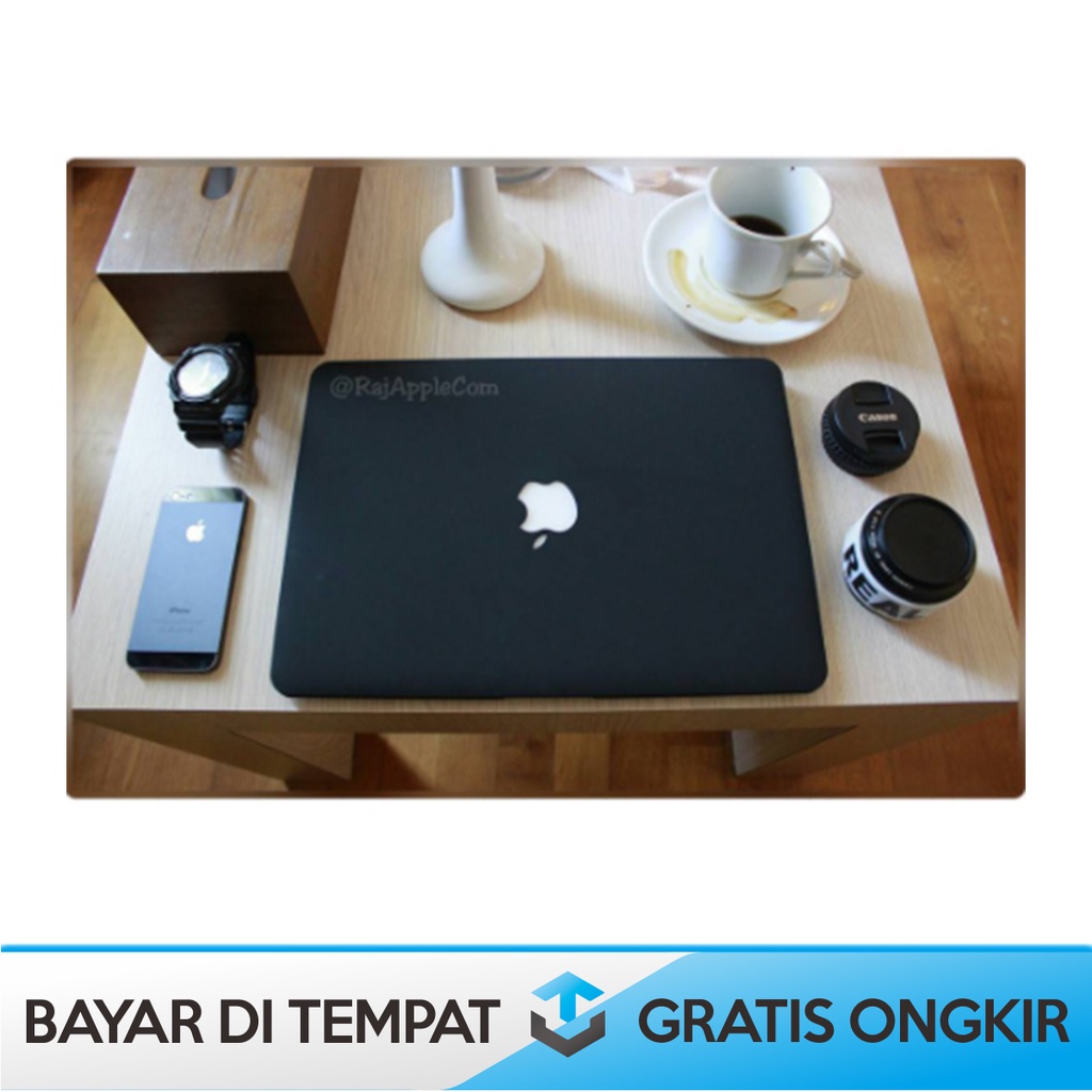 COVER HARDCASE FOR MACBOOK AIR 13 inch BATIANDA WARNA MATTE BLACK ORI