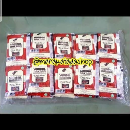 

SAMBAL NAKNAN SACHET 1 PACK ISI 50 SACHET - SAMBAL BAWANG PEDAS