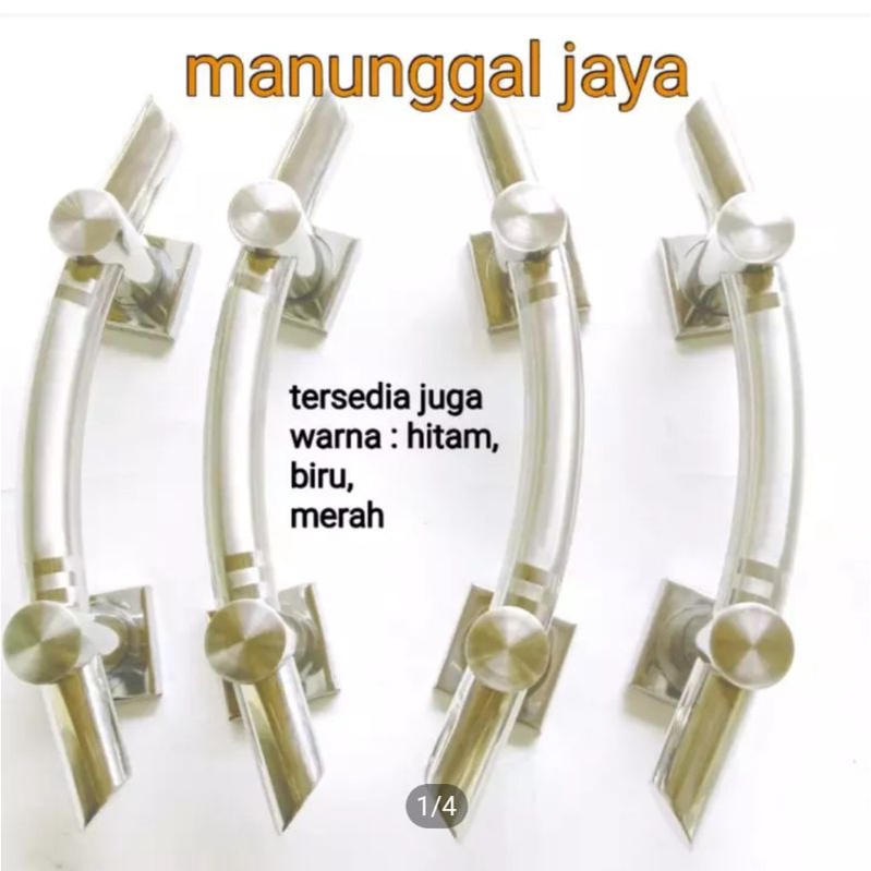 4biji 45cm handle pintu rumah stainless 33cm SSB / Gagang pintu rumah stainless kupu tarung