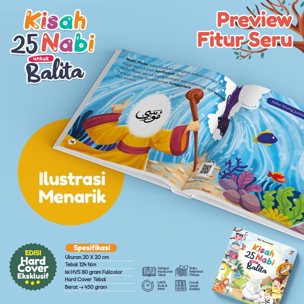 Buku Cerita Nabi : Kisah 25 Nabi untuk Balita