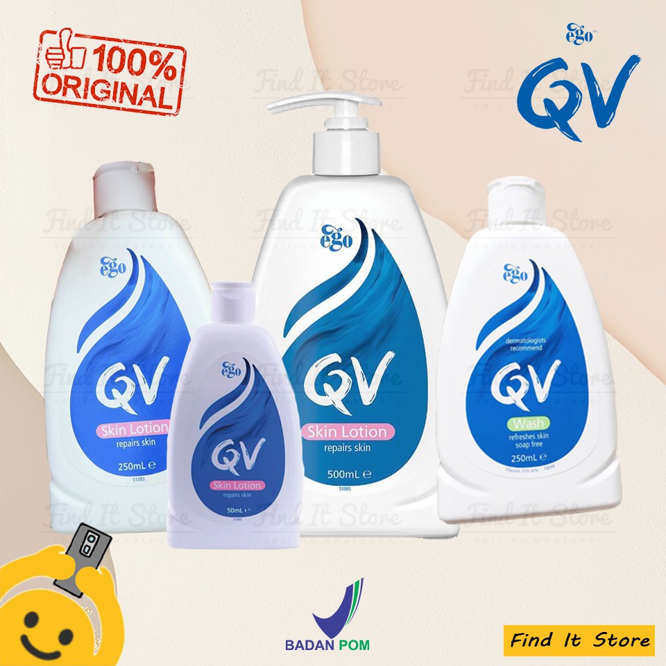 QV Skin Lotion - 50ml, QV Skin Lotion - 250ml, QV Skin Lotion - 500ml &amp; QV Wash - 250ml