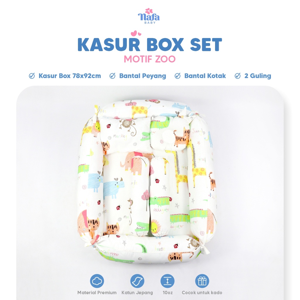 NAFA BABY - Kasur Box Set Bayi Termasuk Bantal Guling