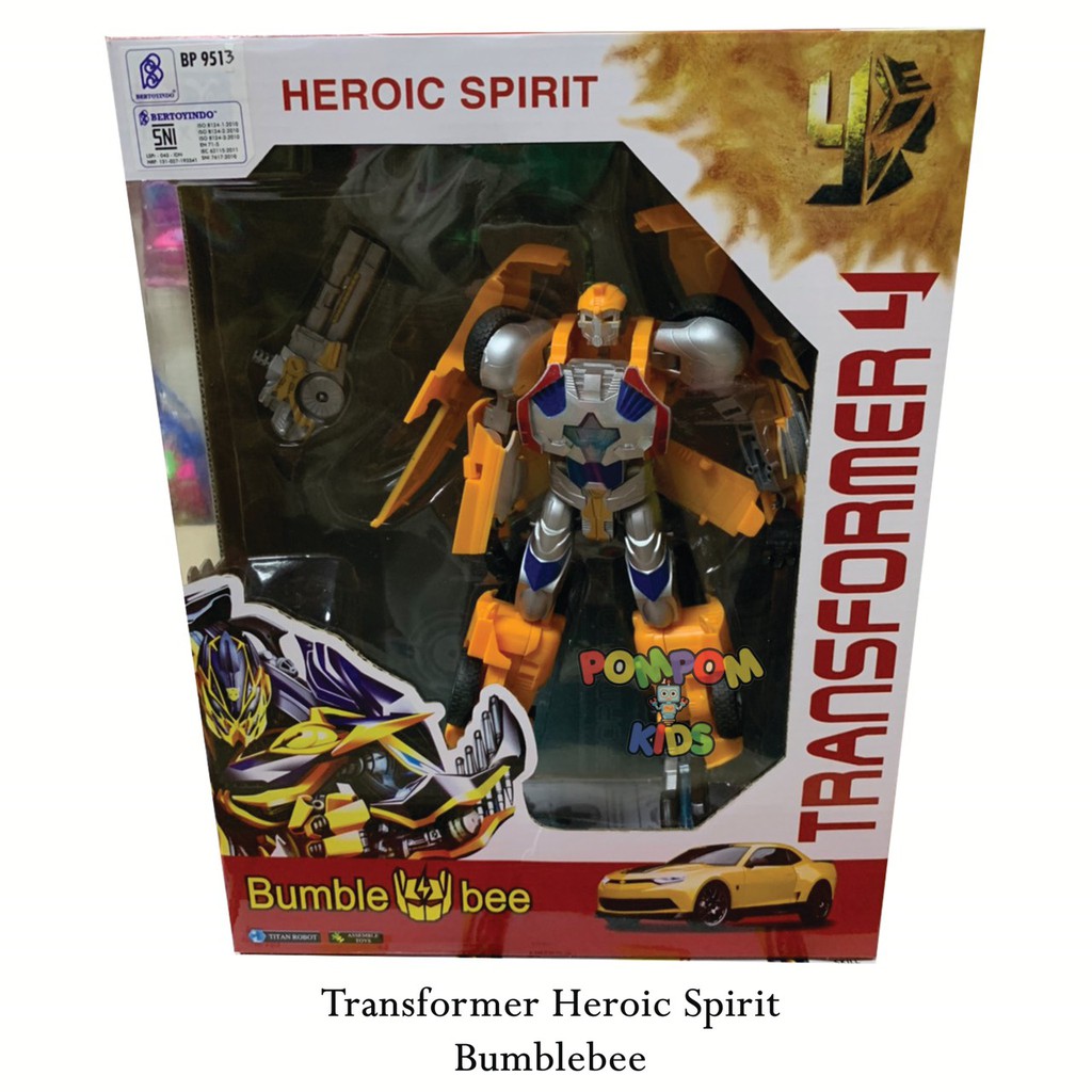 POMPOM Terbaru Mainan  Robot  Transformer 4 Optimus 