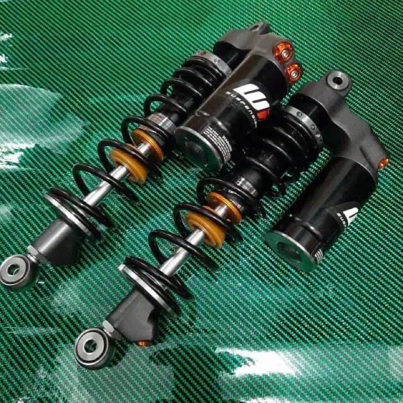 Shockbreaker Belakang Tabung Wp 320mm - 340mm  smash rxking megapro Tiger cb10 verza-Wp hitam double
