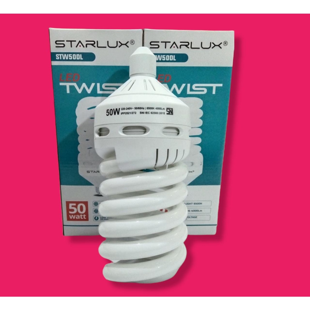 Lampu Hemat Energi Termurah PLC Spiral 25,30,50 Watt Jumbo Super Terang