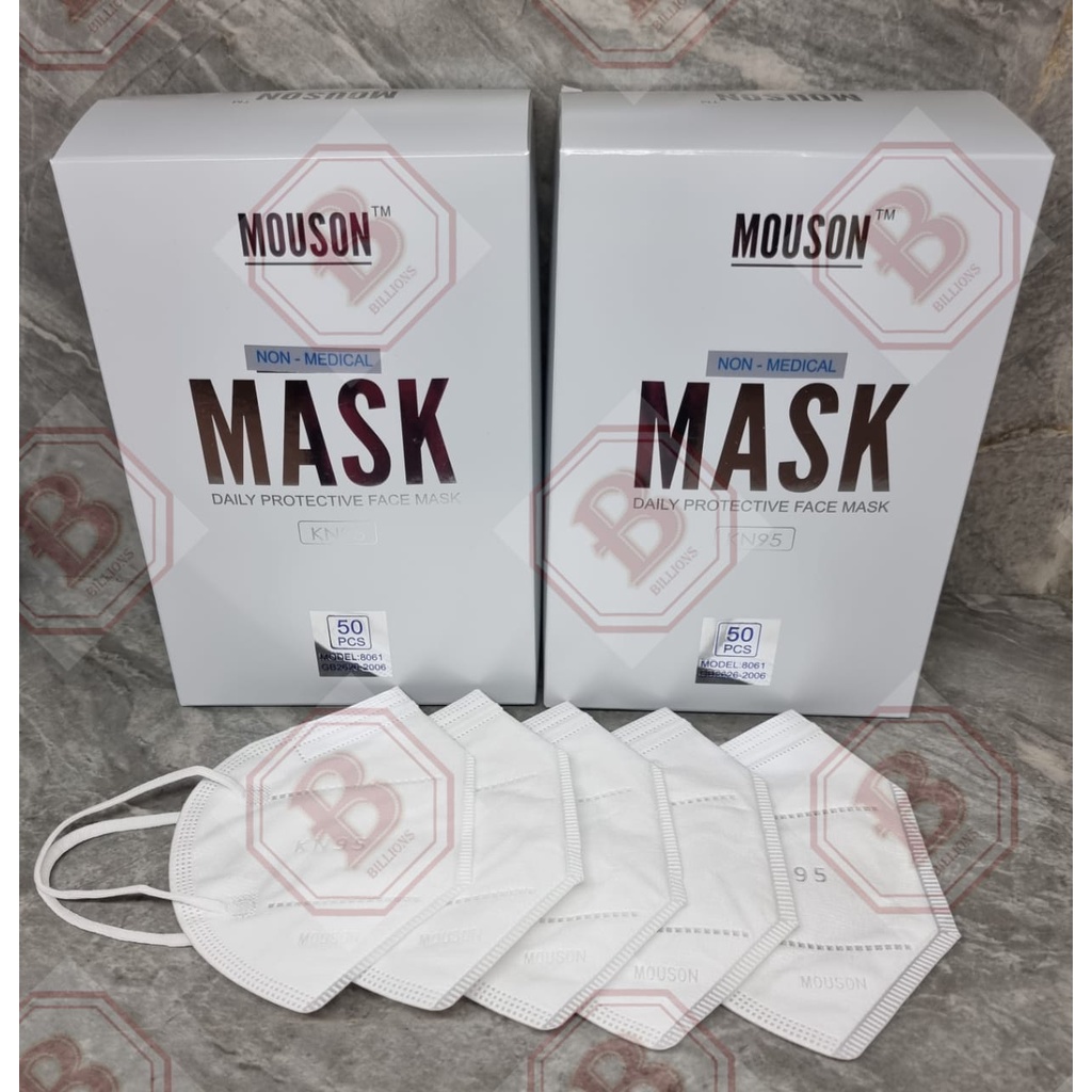 Masker KN95 Mouson 1 box isi 50 pcs Ready Stock