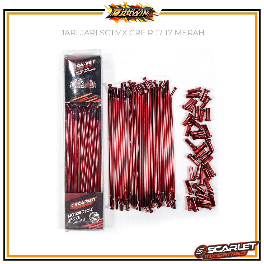 Jari Jari Ruji Set Depan Belakang SUPER MOTO SUPER CROSS SPC SCARLET FREEDAY CRF KLX 185 190 Ring 17 17 /16 19/18 21