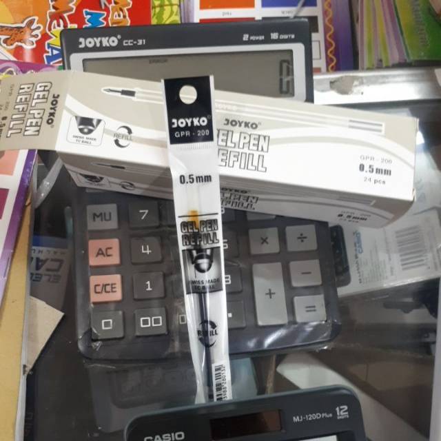 

Isi ulan pulpen gel joyko tinya hitam isi 24 pcs