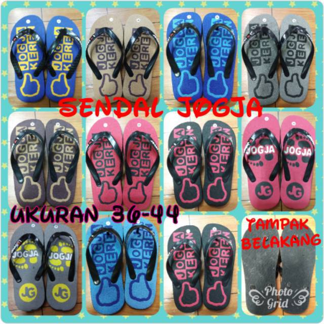 Sendal joker / sendal jogja keren / sendal jogja / sendal jepit wanita pria khas jogja / sendal kare