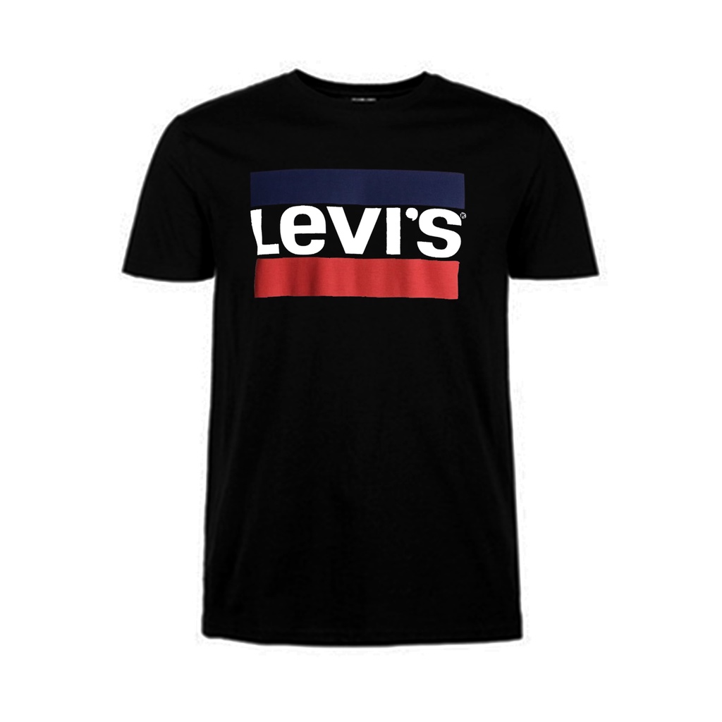 Kaos Levi's | Kaos Pria | Graphic Hitam | KLPGRPHC - 01