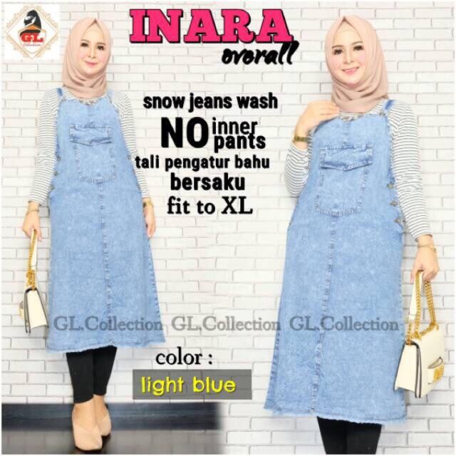 INARA OVERALL MATT JEANS WASH