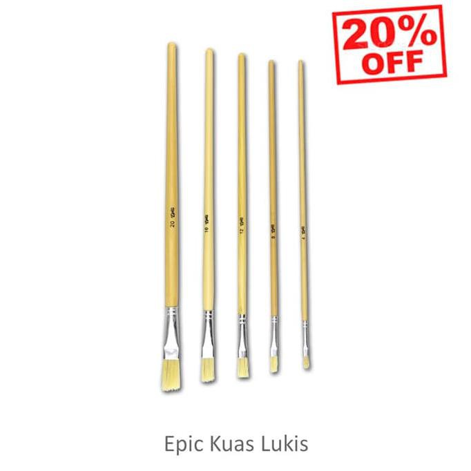 

HOT SALE Epic Kuas Lukis 5 Ukuran No 4 8 12 16 20