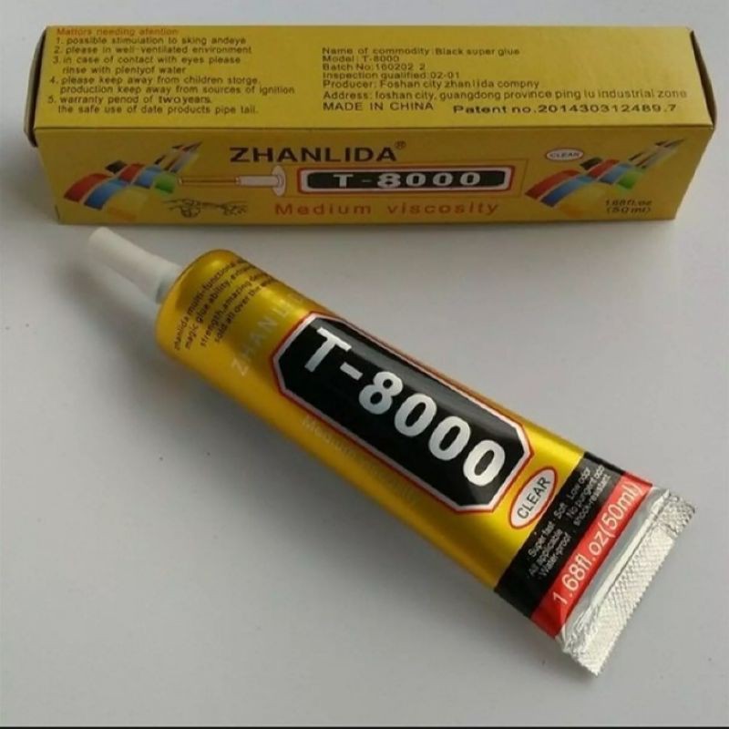 

Lem Lcd dan Touchscreen T-8000 hitam 50ml Original Zhanlinda
