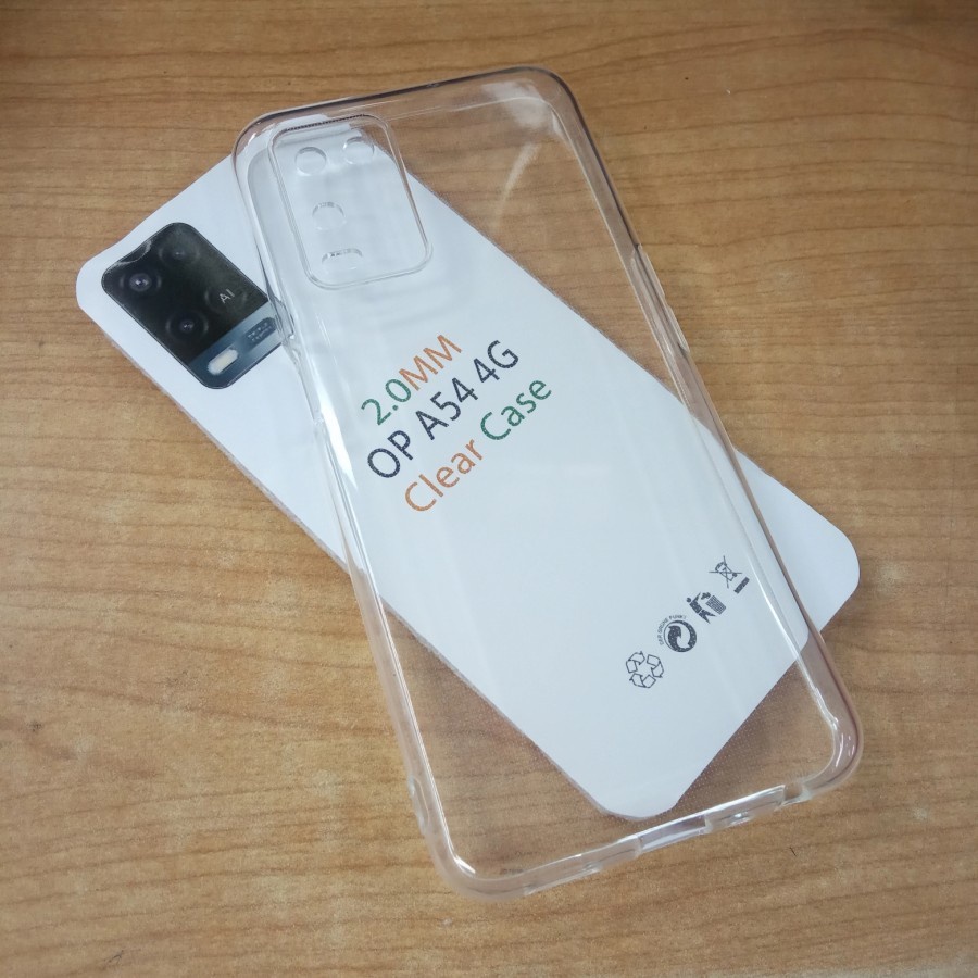 OPPO A17 A17K A77S A57 4G A54 A74 4G A74 5G CASE HD BENING 2mm SOFTCASE SILIKON KARET CLEAR TRANSPARAN CASING PROTECT CAMERA COVER PELINDUNG KAMERA SOFT