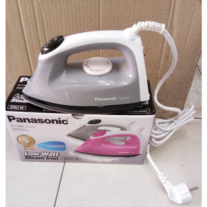 setrika uap panasonic NI-V100N - Abu-Abu Muda