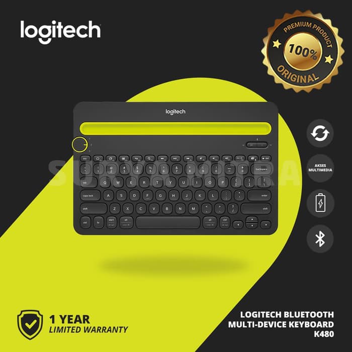 Keyboard Wireless Bluetooth Logitech K480 / K 480 Multi Device