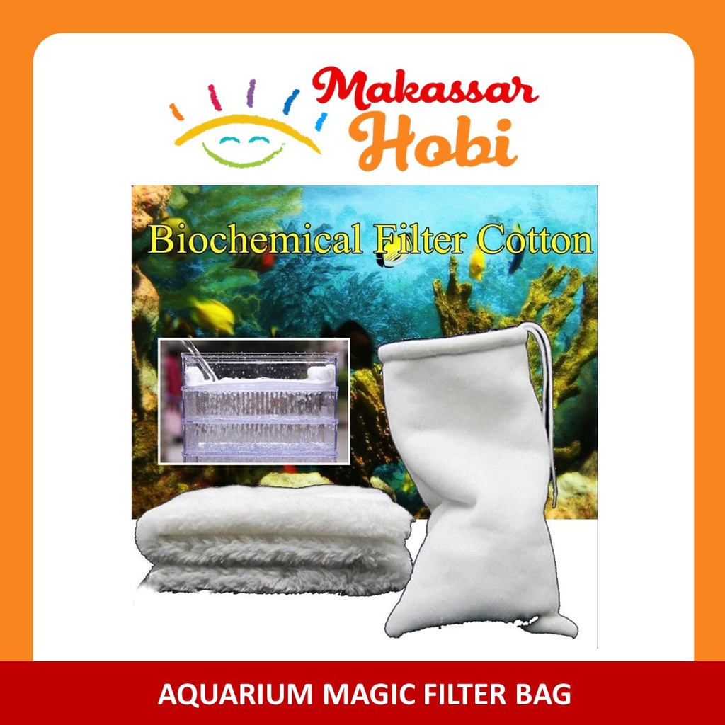 Aquarium Magic Filter BAG Blanket Cotton Jaring Waring Media Akuarium