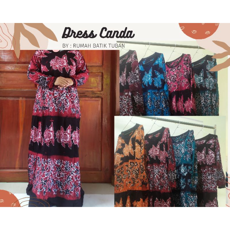 gamis canda/gamis batik tuban model canda/gamis batik tuban
