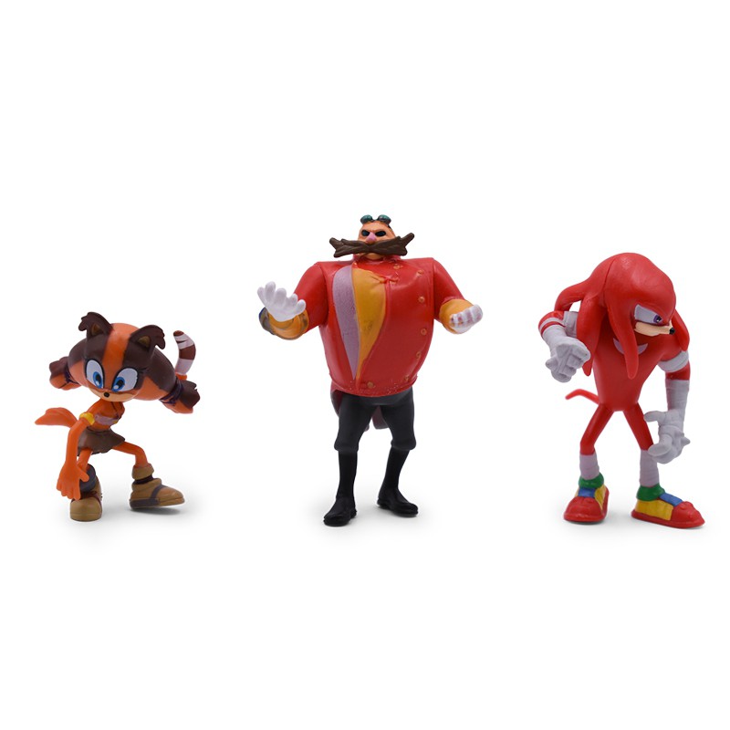 6pcs / set Mainan Action Figure Anime Sonic The Hedgehog Boom Langka Dr Eggman Shadow Bahan PVC Untuk Hadiah Anak
