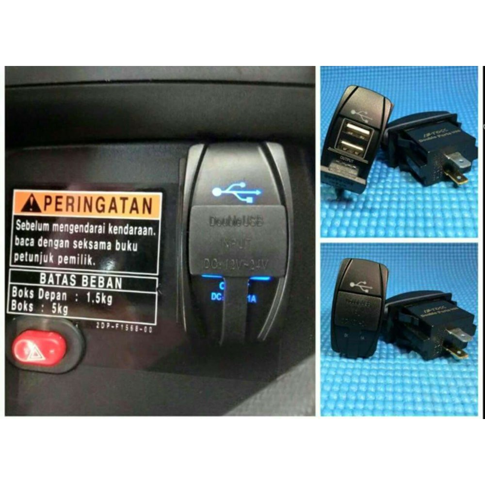 Dual Usb charger Nmax Terbaik