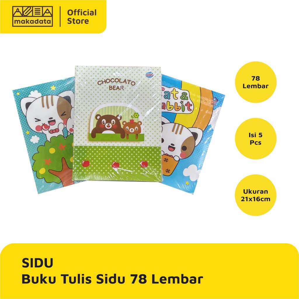 

BUKU TULIS SIDU / SINAR DUNIA 78 LEMBAR (1 PACK) MURAH