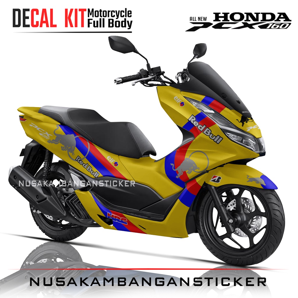 STICKER PCX 160 CIRCLE ELF RACE KUNING04