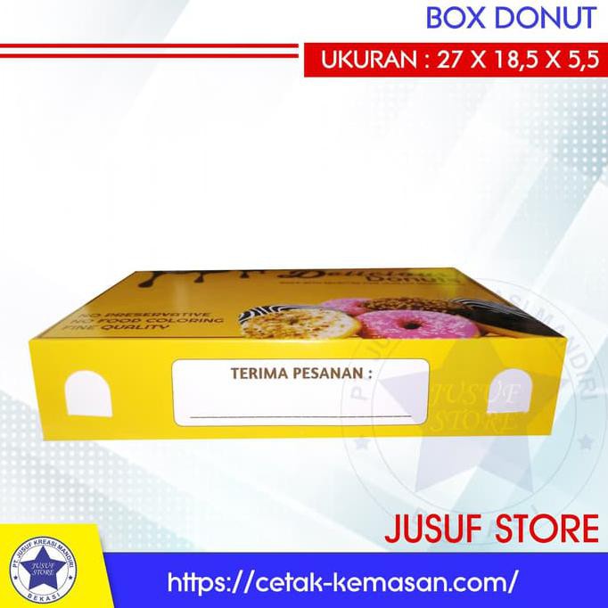 

R646T75R-Sale- Dus Donat Ukuran 27X18,5X5,5Cm Isi 50 Pcs