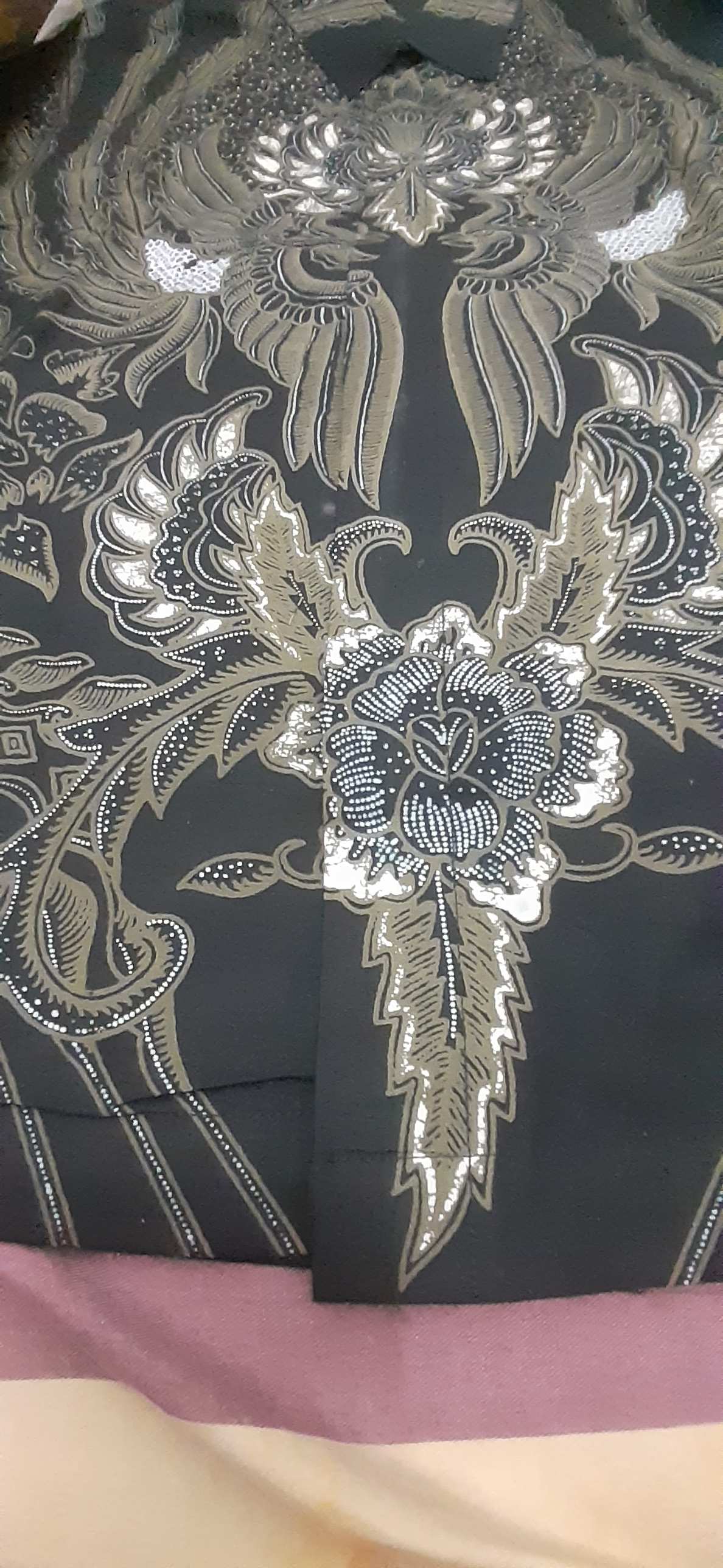 Manuk Peksi Lawasan Kemeja Batik Pria Full Furing Katun Primisima Batik Solo Batik Abu Grey