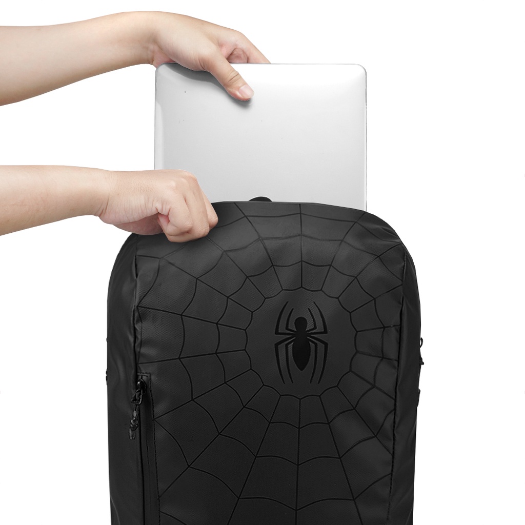 TORCH Depok Spider-Man 2 Spider Web Black Backpack Kazo 19 Liter Black