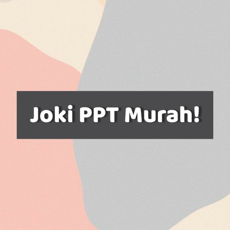 Joki ppt murah