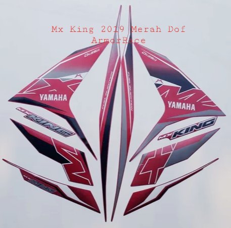 Striping Lis Stiker Yamaha Mx King 150  2019 Merah Dof Original