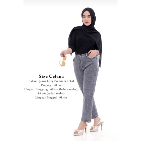 celana baggy jeans/ celana perempuan/ celana remaja/ celana kulot/ celana dewasa