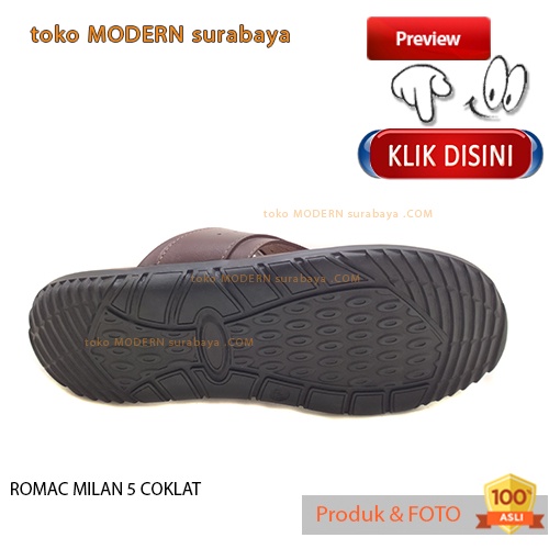 ROMAC MILAN 5 COKLAT sandal pria sandal jepit flat casual