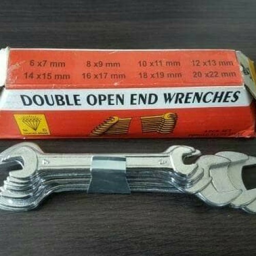 Kunci Diamond Kunci Pas Set 6-22 Kunci Pas 8Pcs Alat Pertukangan Kunci Pas Set 8 Pcs Open End Wrench