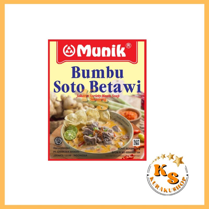 

MUNIK BUMBU SOTO BETAWI 125G - Soto Betawi Seasoning