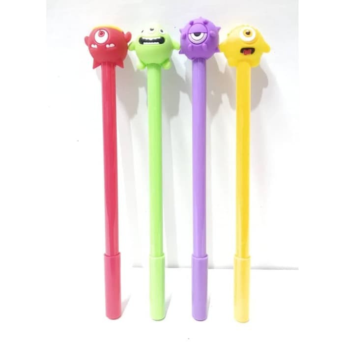 

Pulpen Bolpen Kepala Monster Inc Alat Tulis Gel Hitam 0.5 mm