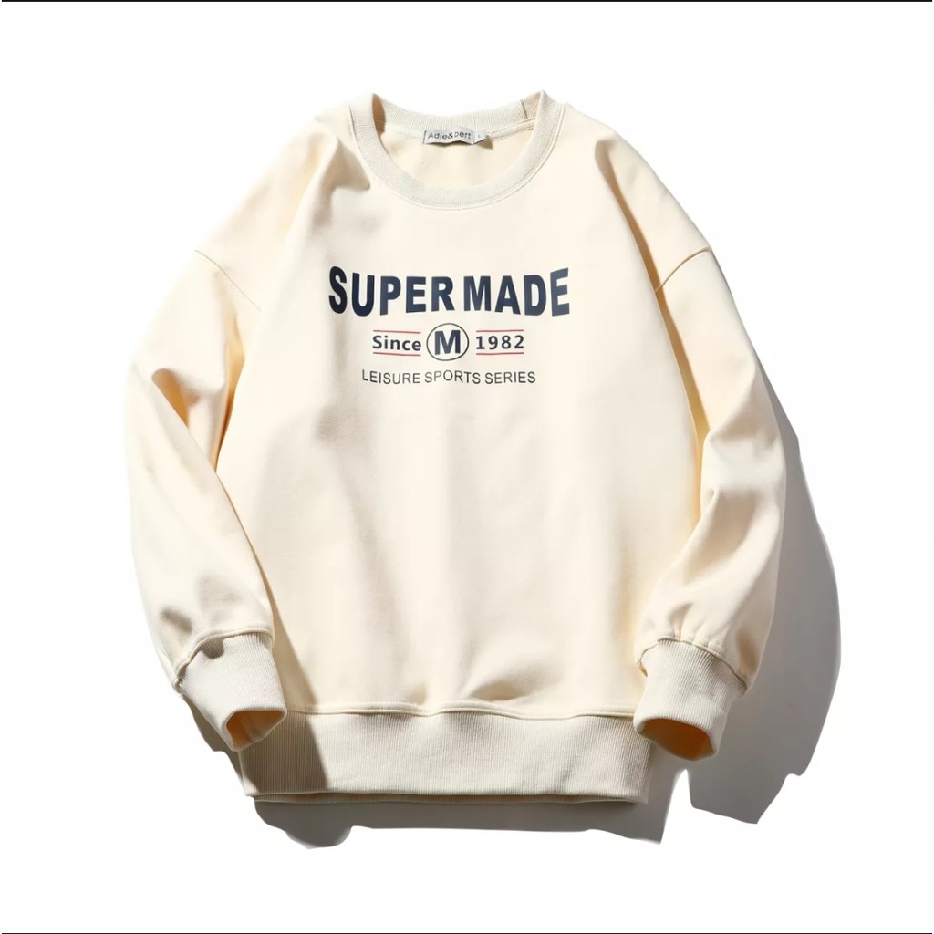 SWEATER WANITA SUPERMADE FLEECE TEBAL PREMIUM TERBARU,