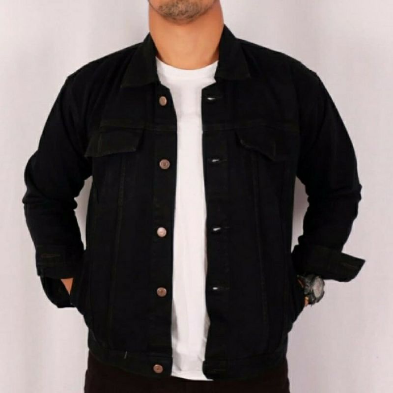 JAKET JEANS TEBAL/JAKET LEVIS HITAM